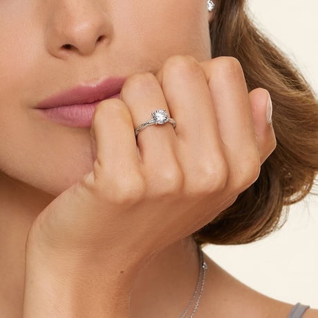 Twisted Vine Engagement Ring - Solitaire