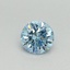 0.34 Ct. Fancy Vivid Blue Round Lab Grown Diamond