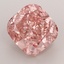 4.37 Ct. Fancy Vivid  Pink Cushion Lab Grown Diamond