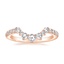 14K Rose Gold Rose Cut Contoured Diamond Ring (1/4 ct. tw.), smalltop view