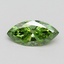1.00 Ct. Fancy Vivid Green Marquise Lab Grown Diamond