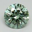 3.01 Ct. Fancy Vivid Green Round Lab Grown Diamond