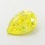 1.67 Ct. Fancy Vivid  Yellow Pear Lab Grown Diamond
