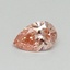 0.33 Ct. Fancy Vivid Pink Pear Lab Grown Diamond