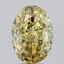 5.31 Ct. Fancy Intense Yellow Oval Lab Grown Diamond