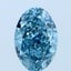 1.51 Ct. Fancy Vivid Blue Oval Lab Grown Diamond