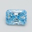 1.56 Ct. Fancy Vivid Blue Radiant Lab Grown Diamond