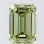 4.26 Ct. Fancy Vivid  Green Emerald Lab Grown Diamond