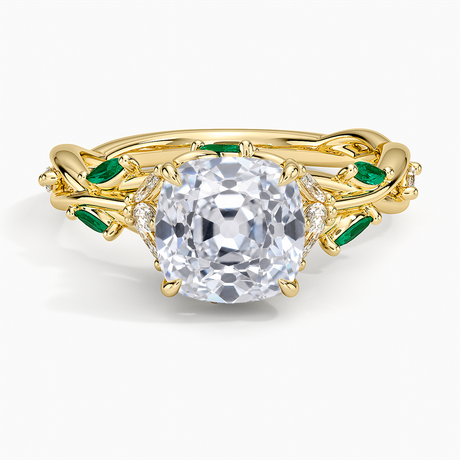 Secret Garden Lab Emerald and Diamond Ring