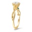 Floral Ring with Emerald Accents, smallside view