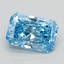 0.83 Ct. Fancy Vivid Blue Radiant Lab Grown Diamond