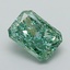 1.19 Ct. Fancy Vivid Green Radiant Lab Grown Diamond