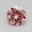 0.49 Ct. Fancy Vivid Pink Round Lab Grown Diamond