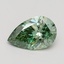 3.09 Ct. Fancy Vivid Green Pear Lab Grown Diamond