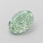 1.20 Ct. Fancy Vivid  Green Oval Lab Grown Diamond