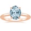 14K Rose Gold Elodie 1.8mm Solitaire Ring, smalltop view