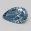 1.54 Ct. Fancy Vivid Blue Pear Lab Grown Diamond