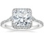 Platinum Luxe Aria Halo Diamond Ring (1/4 ct. tw.), smalltop view