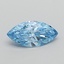 1.51 Ct. Fancy Vivid  Blue Marquise Lab Grown Diamond