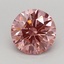 0.78 Ct. Fancy Vivid Pink Round Lab Grown Diamond