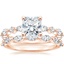 14K Rose Gold Luxe Versailles Diamond Ring (1/2 ct. tw.) with Joelle Diamond Ring
