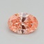 0.90 Ct. Fancy Intense Pink Oval Lab Grown Diamond