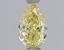 1.01 Ct. Fancy Vivid  Yellow Pear Lab Grown Diamond