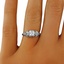 The Corito Ring, smalltop view on a hand
