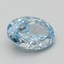 4.05 Ct. Fancy Vivid Blue Oval Lab Grown Diamond