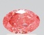 0.77 Ct. Fancy Vivid Pink Oval Lab Grown Diamond