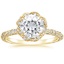 18K Yellow Gold Nova Halo Diamond Ring (1/2 ct. tw.), smalltop view