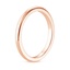 14K Rose Gold 2.5mm Comfort Fit Wedding Ring, smallside view