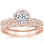 14K Rose Gold Cordoba Diamond Bridal Set