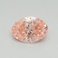 0.40 Ct. Fancy Vivid Pink Oval Lab Grown Diamond