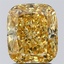 2.02 Ct. Fancy Vivid Yellow Cushion Lab Grown Diamond