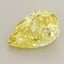 1.73 Ct. Fancy Vivid  Yellow Pear Lab Grown Diamond