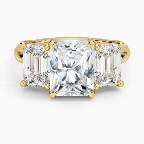 18K Yellow Gold Luxe Rhiannon Three Stone Diamond Ring (1 1/10 ct. tw.)