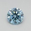 0.34 Ct. Fancy Vivid Blue Round Lab Grown Diamond