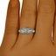 The Metra Ring, smallzoomed in top view on a hand
