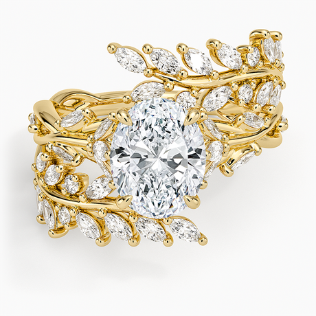 18K Yellow Gold Secret Garden Wrap Diamond Ring