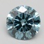 1.34 Ct. Fancy Vivid Blue Round Lab Grown Diamond
