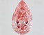 9.10 Ct. Fancy Vivid Pink Pear Lab Grown Diamond