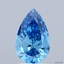 0.99 Ct. Fancy Vivid  Blue Pear Lab Grown Diamond
