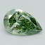 2.20 Ct. Fancy Vivid Green Pear Lab Grown Diamond