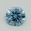 1.11 Ct. Fancy Vivid Malibu Blue Round Lab Grown Diamond