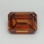 11.67 Ct. Fancy Vivid Orange Emerald Lab Grown Diamond