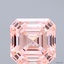 3.16 Ct. Fancy Intense Pink Asscher Lab Grown Diamond