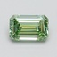 0.73 Ct. Fancy Vivid Pacific Green Emerald Lab Grown Diamond