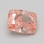3.62 Ct. Fancy Vivid Pink Cushion Lab Grown Diamond