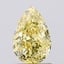 1.01 Ct. Fancy Vivid  Yellow Pear Lab Grown Diamond